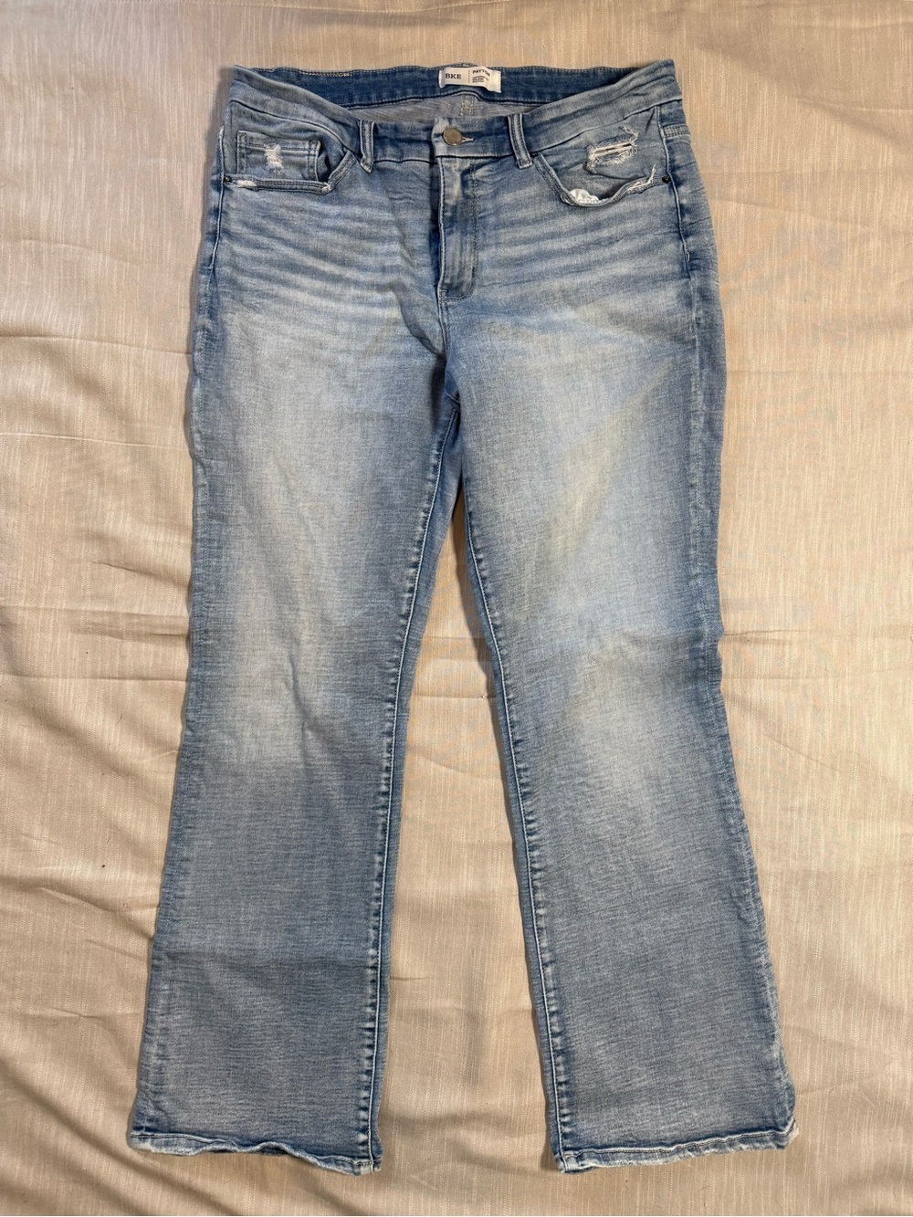 Buckle BKE Payton Mid Rise Universal Fit Bootcut Light Wash Jeans 32x31.5 32 L